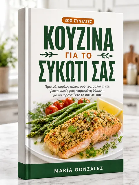 Εξώφυλλο του βιβλίου συνταγών Κουζίνα για το Συκώτι σας – 300 Συνταγές